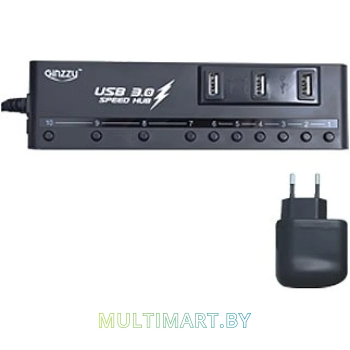 USB-хаб Ginzzu GR-380UAB